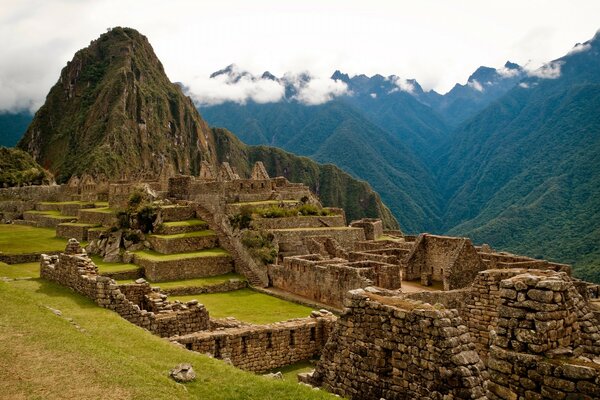 An ancient abandoned city in the mountains