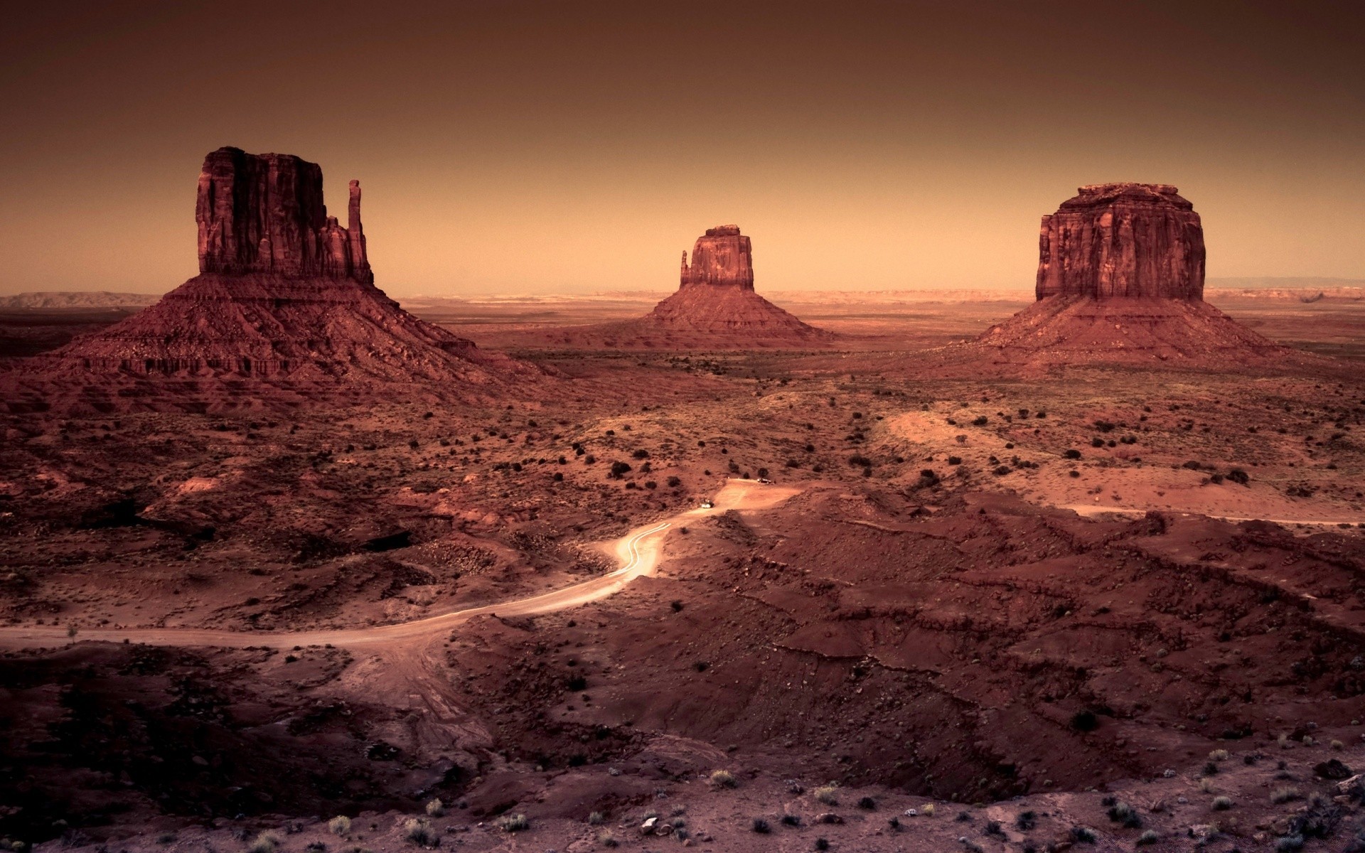 america desert landscape travel rock sandstone sunset canyon sky outdoors valley mountain scenic geology dawn dry