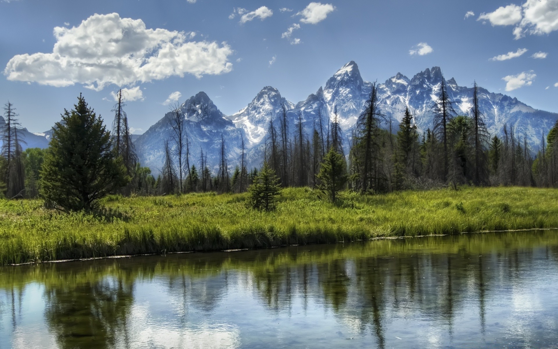 america lake mountain landscape wood water reflection nature sky scenic outdoors