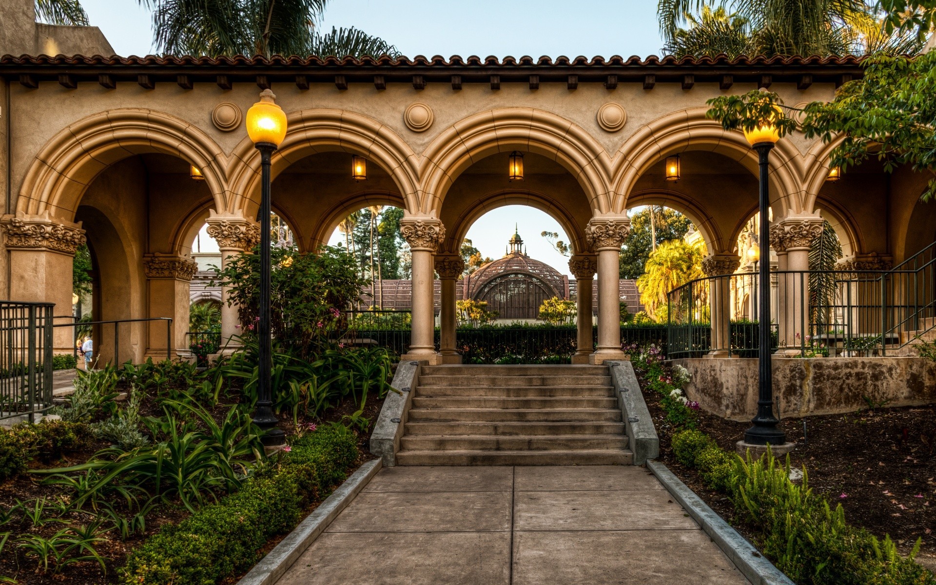 america architecture building travel house garden old exterior outdoors stone entrance