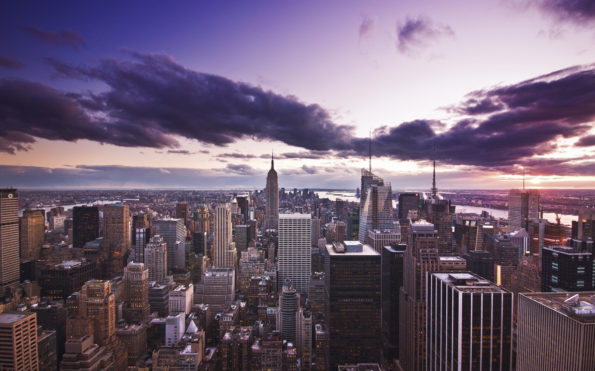 america city skyline cityscape architecture skyscraper travel building downtown dusk sunset office urban sky evening panoramic outdoors modern business