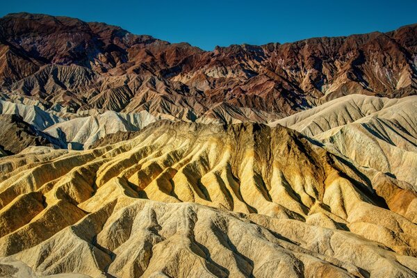 Paisagem do deserto na América e montanhas