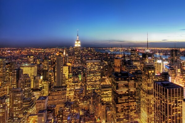 América es la ciudad de la arquitectura Skyline