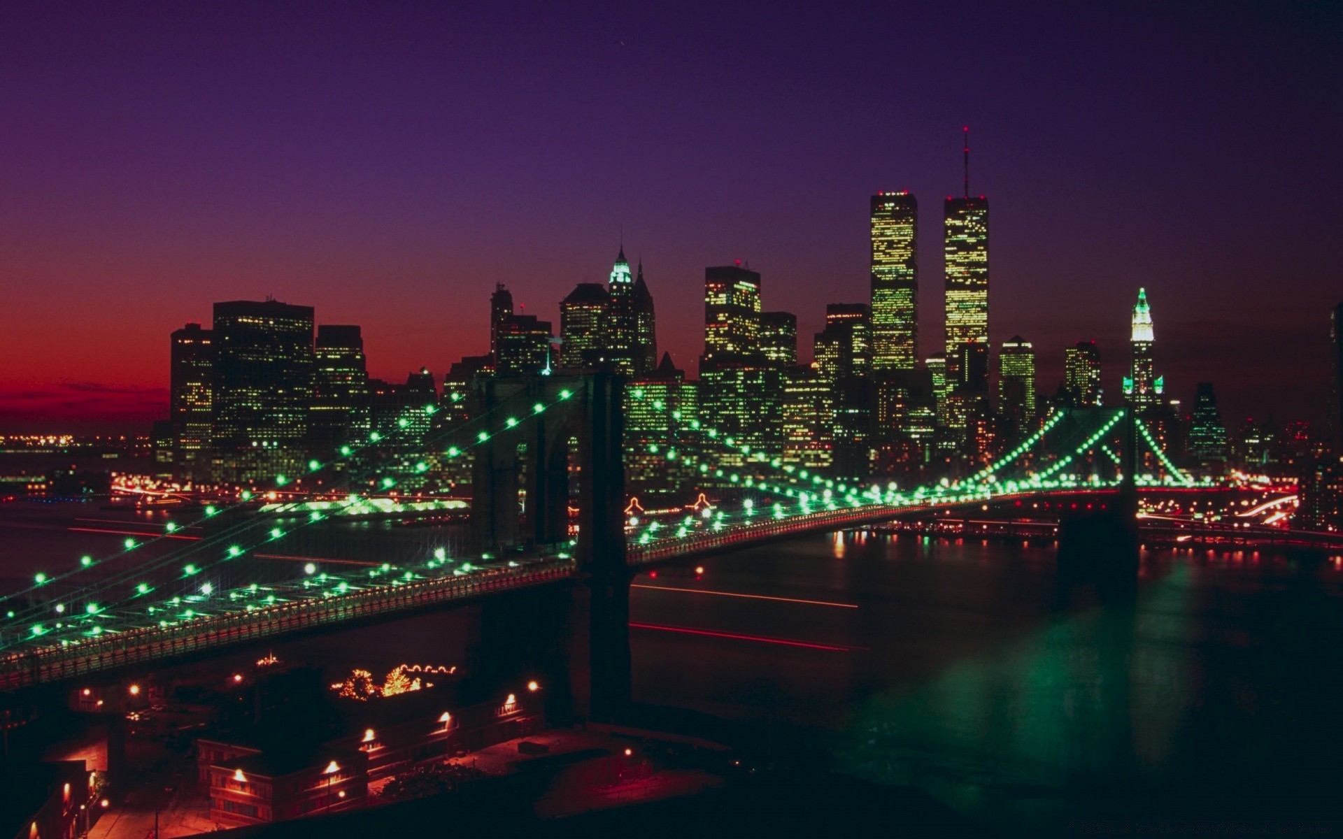 américa cidade crepúsculo ponte arquitetura noite viagem cidade água rio skyline céu iluminado arranha-céu casa reflexão pôr do sol luz beira-mar