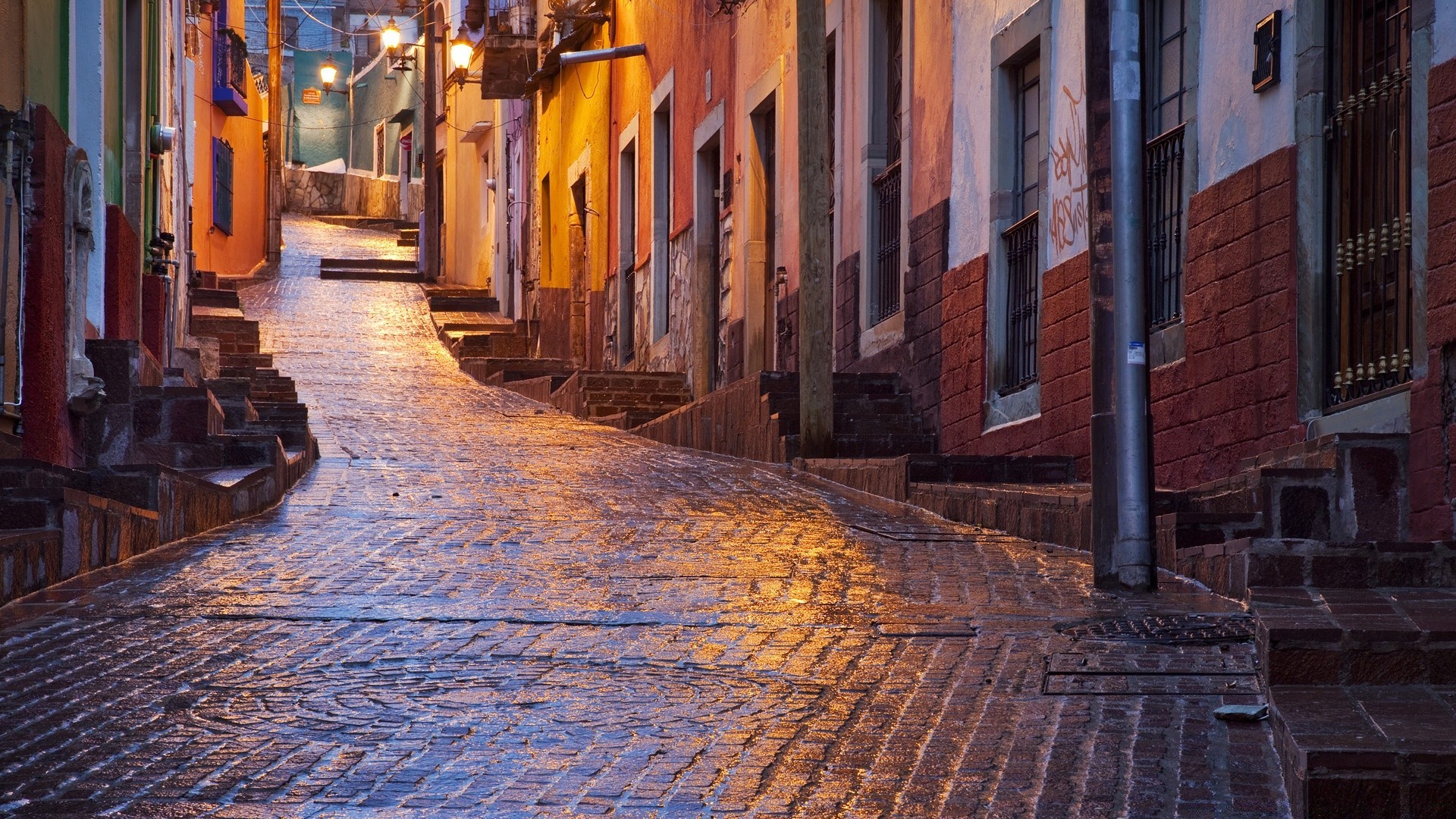 américa calle arquitectura ciudad ciudad acera viajes casa casa urbano callejón estrecho al aire libre ventanas adoquines turismo viejo luz del día