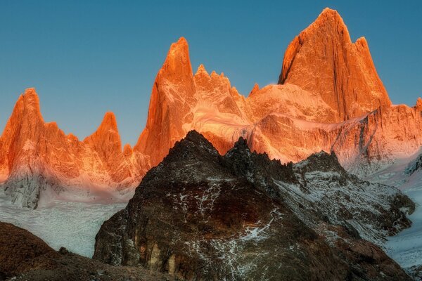 Beautiful rocks in the sun