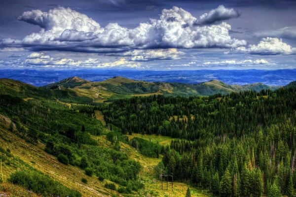 Paisaje de la naturaleza Virgen de América