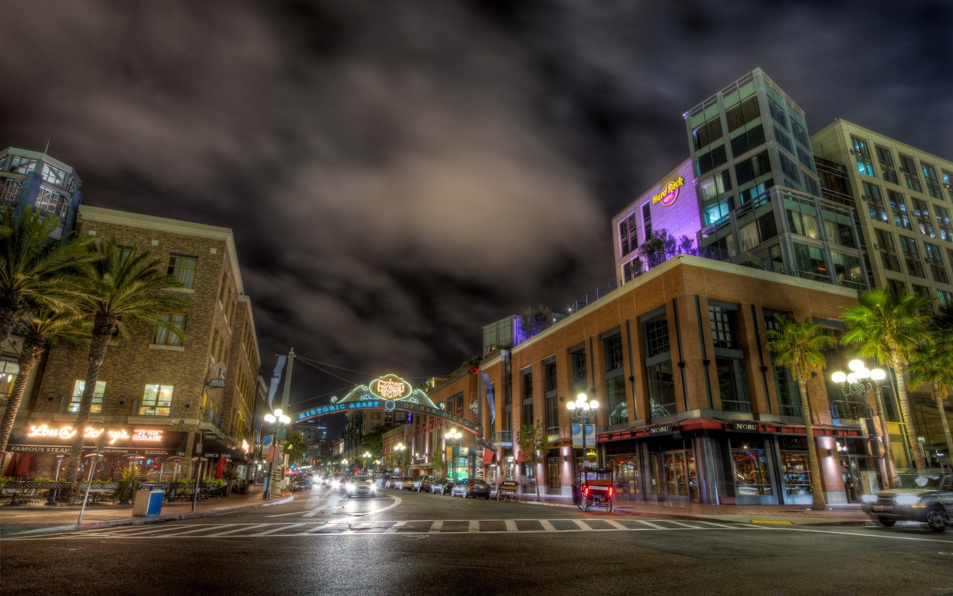 america road street travel city building evening light car urban transportation system architecture vehicle traffic dusk business