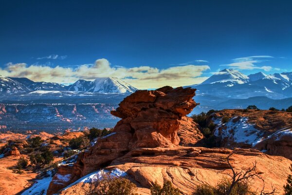 Paisaje cielo, puesta de sol en América