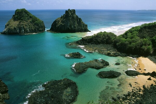 Paradise peninsula in the Mediterranean Sea