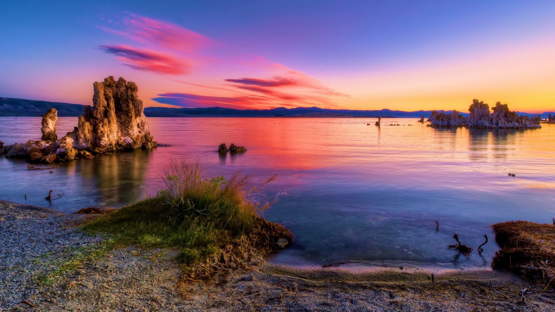 amérique eau coucher de soleil réflexion soir aube crépuscule paysage plage lac voyage ciel mer mer en plein air