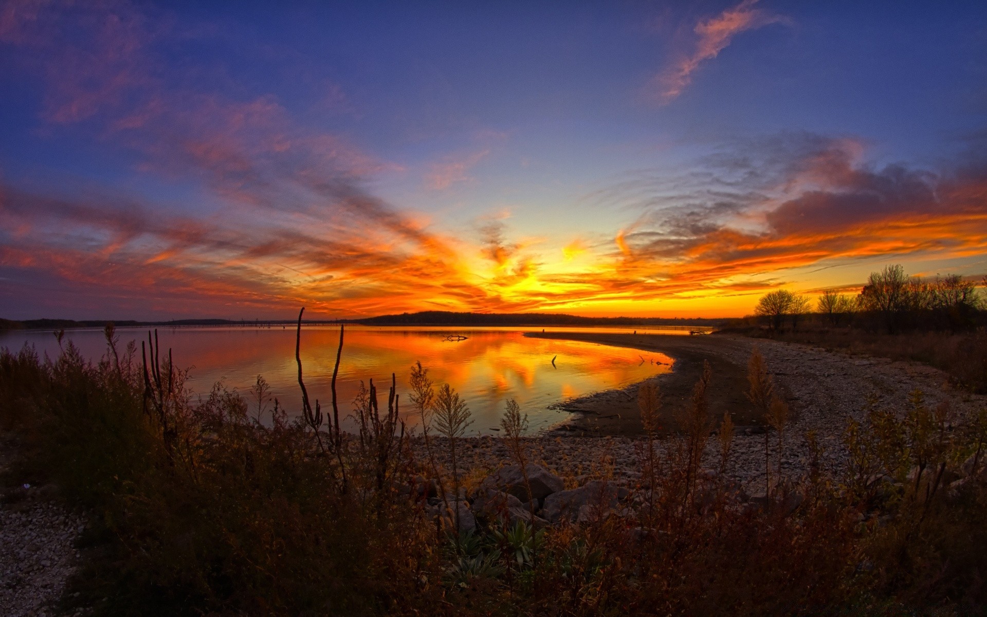 america sunset dawn landscape sky dusk evening nature sun water travel outdoors