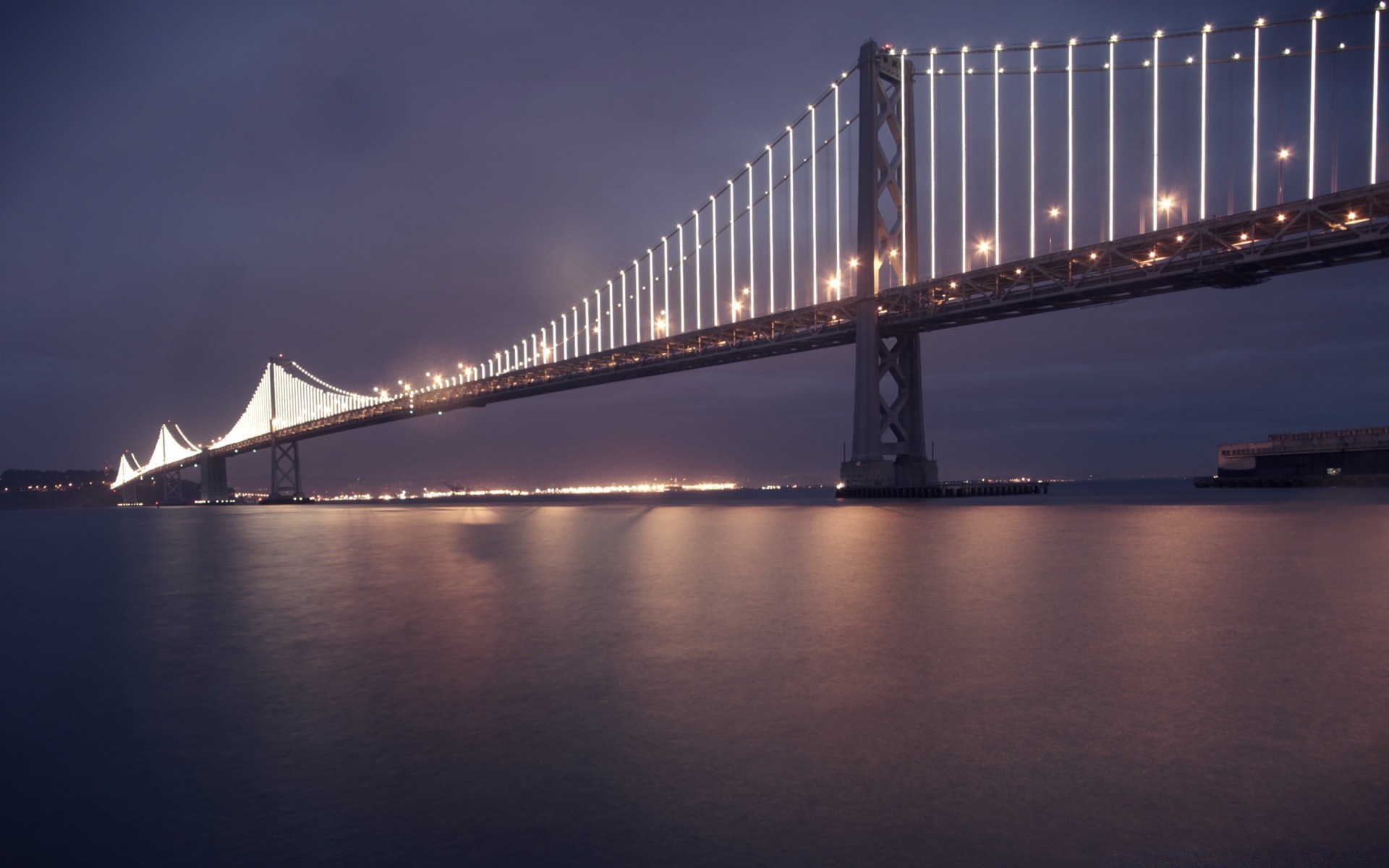 amerika brücke wasser hängebrücke fluss sonnenuntergang architektur stadt reisen himmel transportsystem verbindung reflexion dämmerung abend dämmerung licht haus städtisch