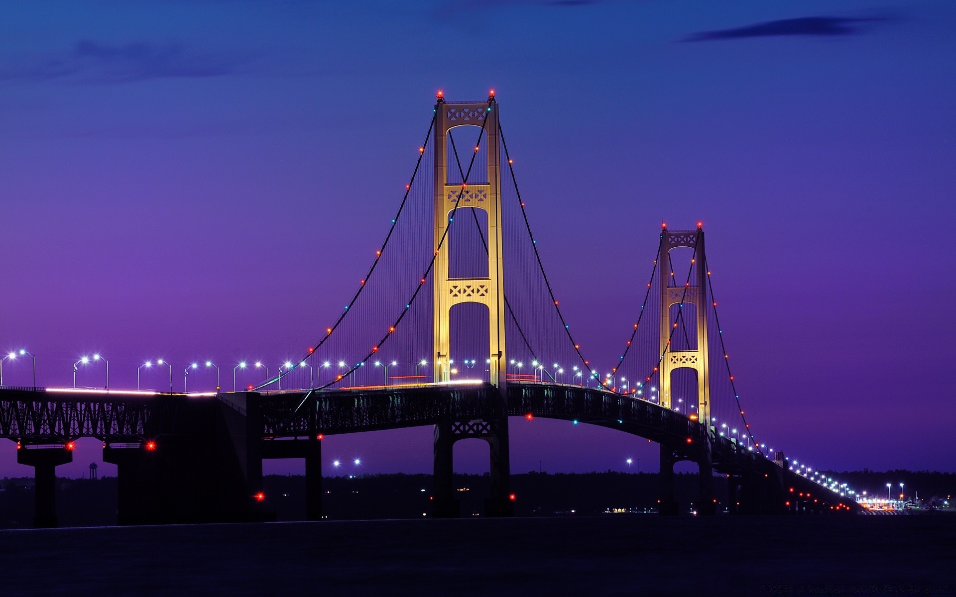 américa ponte noite sistema de transporte ponte suspensa viagens água céu pôr do sol cidade arquitetura crepúsculo suspensão rio luz conexão tráfego