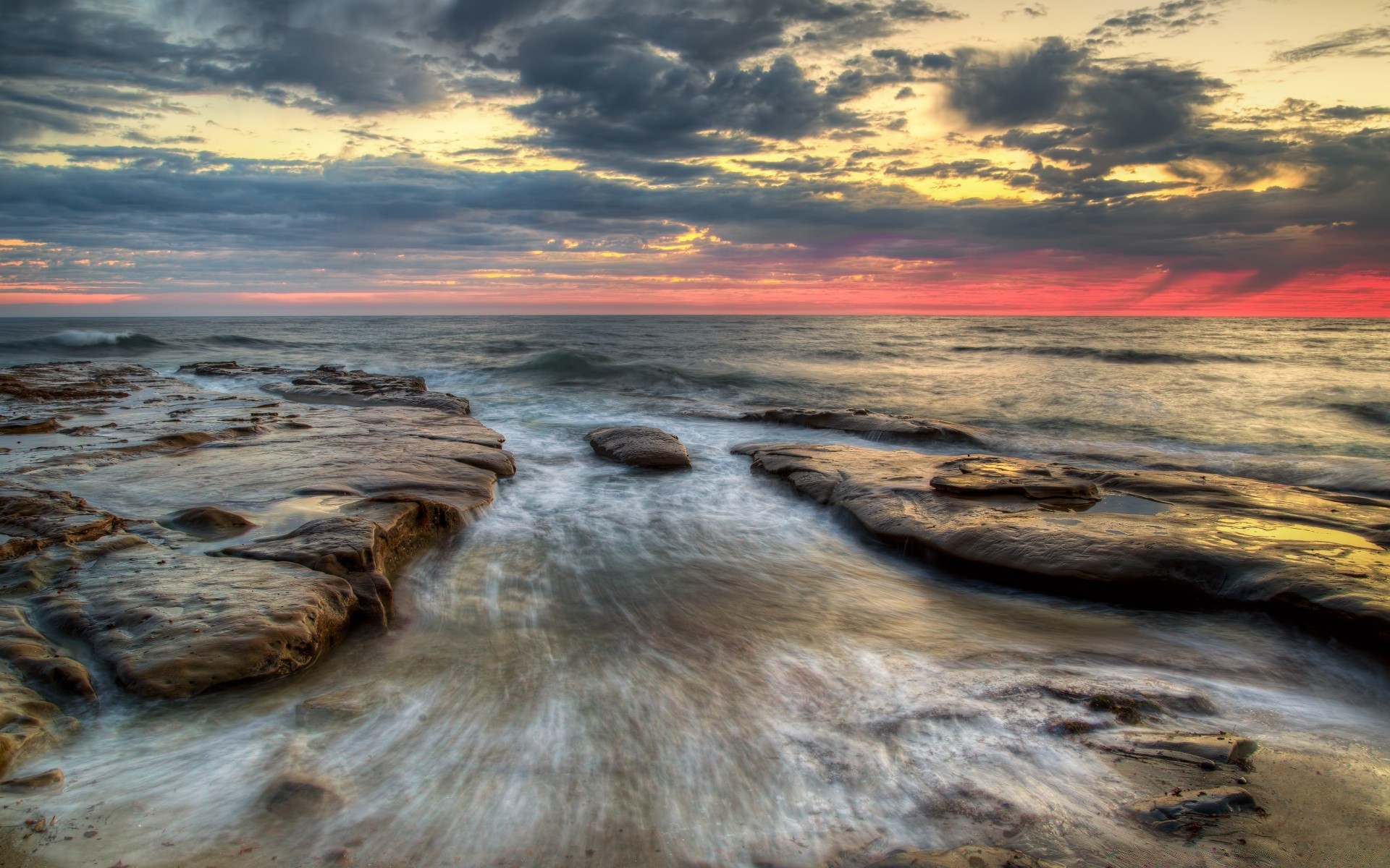 america water sunset dusk landscape beach sea ocean seashore evening sky seascape dawn travel nature rock scenic surf wave sun