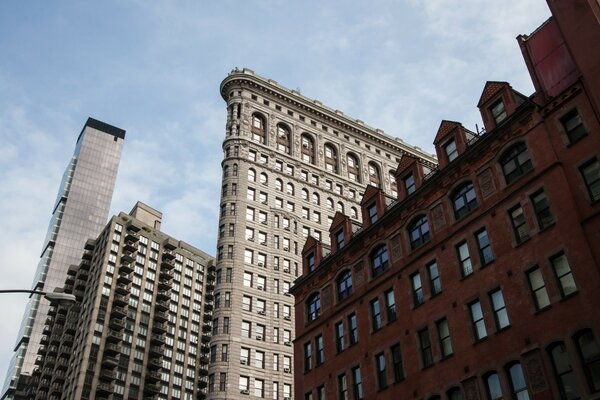 Large buildings in a populated city