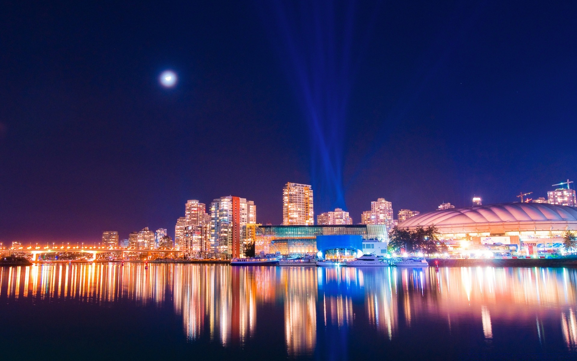 america water city architecture river dusk waterfront travel evening sky cityscape reflection building downtown bridge skyline sunset urban illuminated light