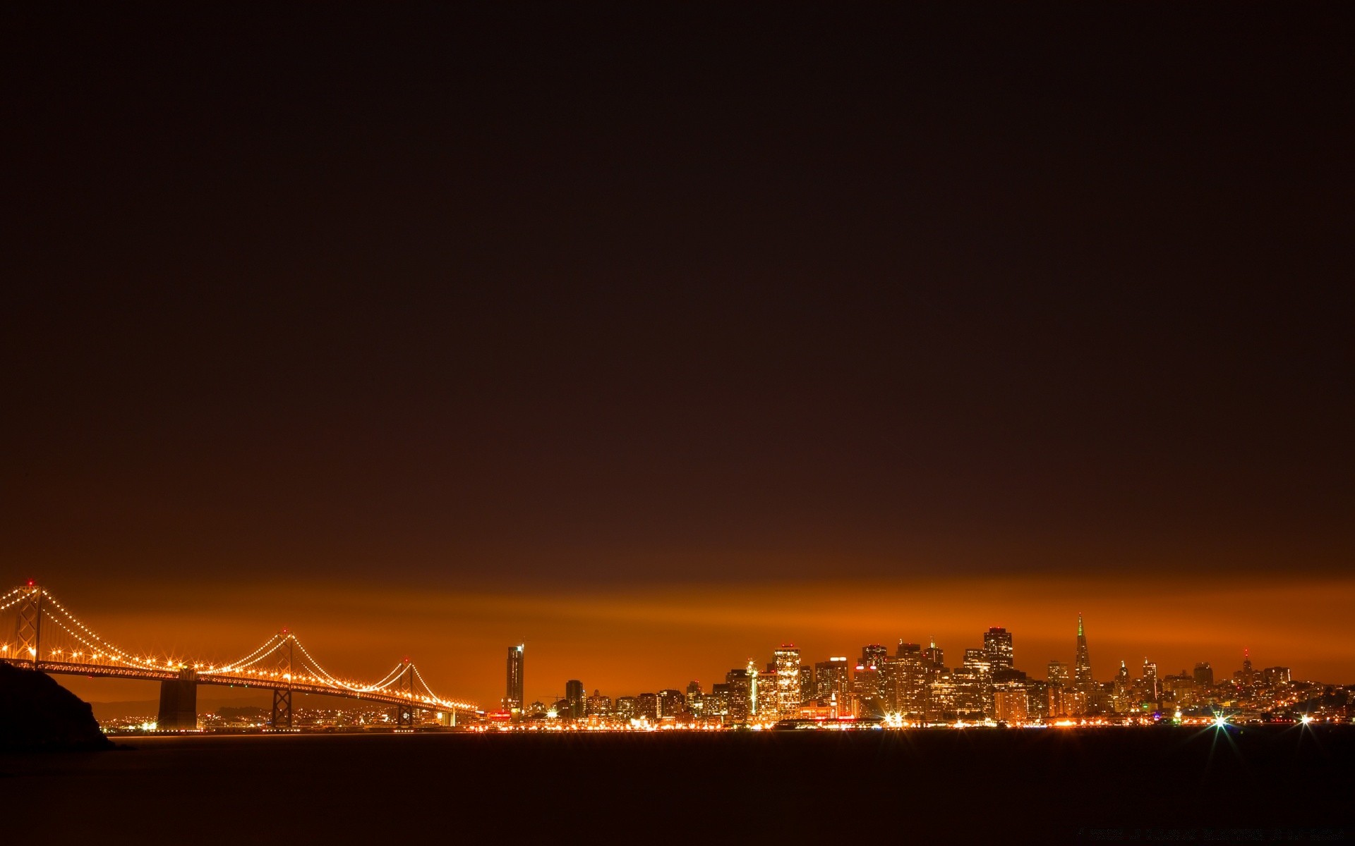 america sunset city evening bridge light water sky dusk architecture moon river cityscape travel skyline dark building dawn downtown smoke