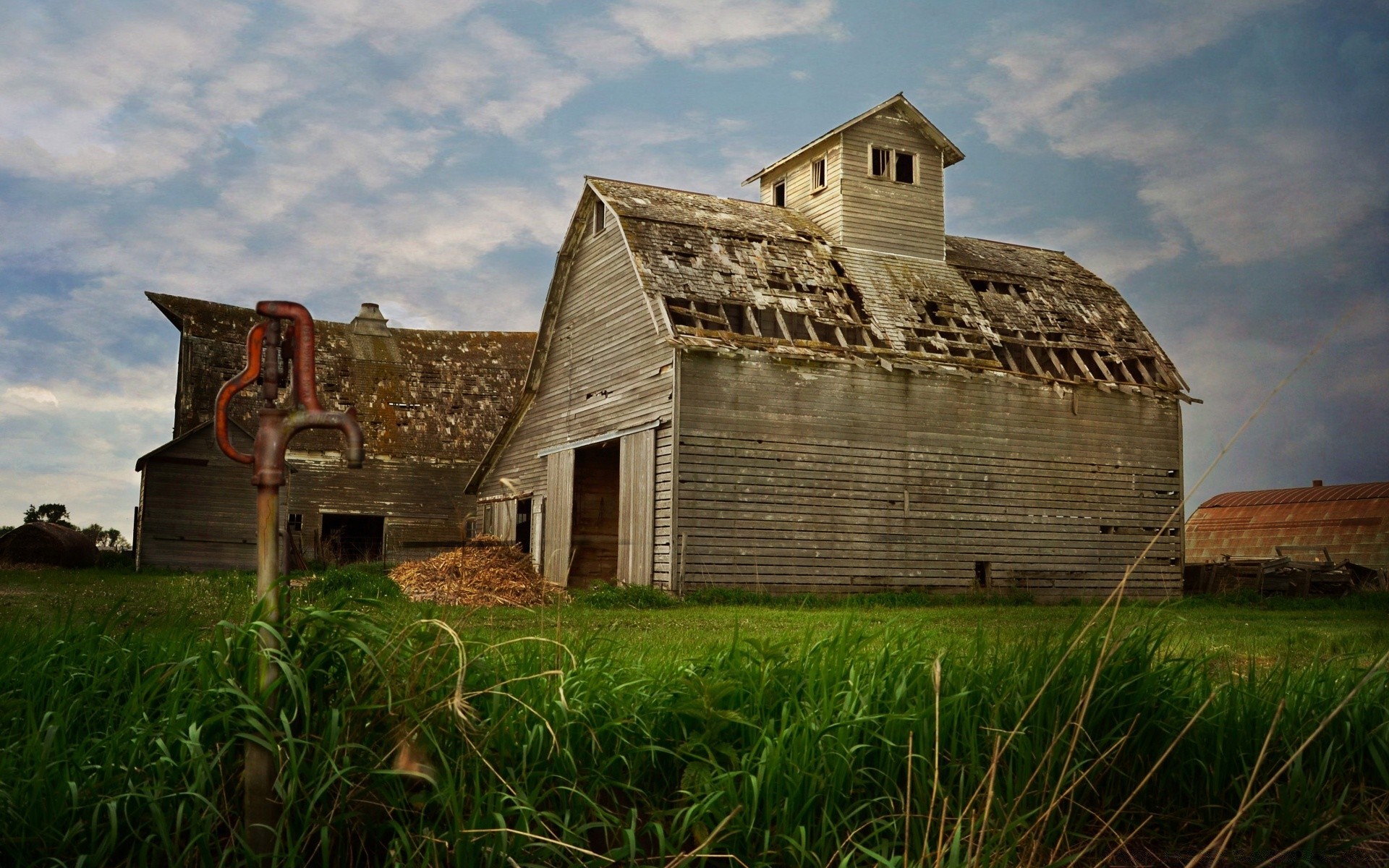 amerika architektur alt verlassene haus im freien gras himmel des ländlichen scheune rustikal kirche reisen haus landschaft