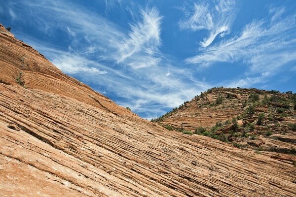 American landscape sky mountains