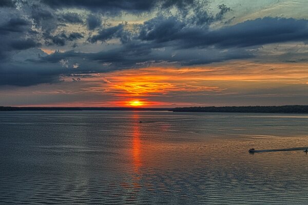 Sonnenuntergang am Meer