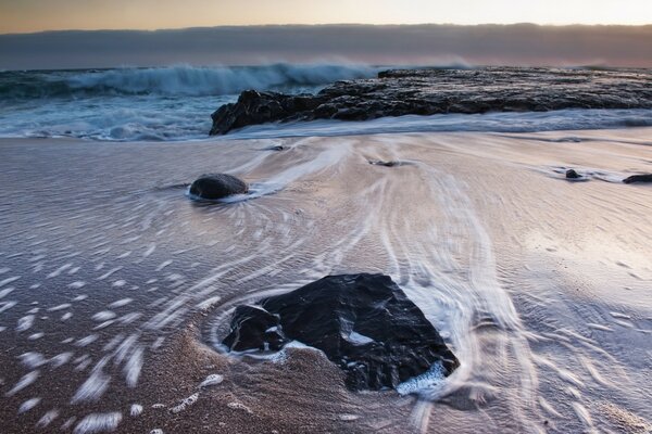 Playa en América junto al océano