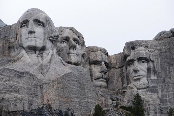 Image des présidents au Mont Rushmore