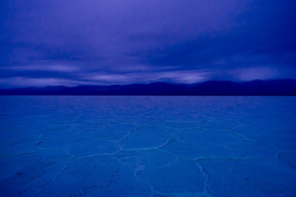 Beautiful desert at night in America