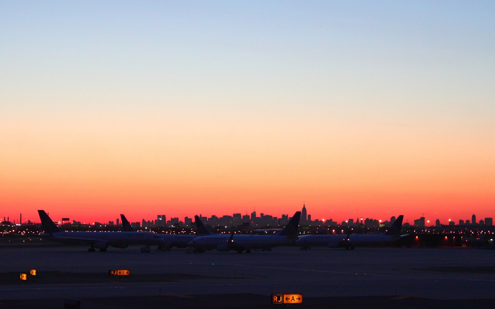 america sunset evening dawn water travel dusk sky city outdoors moon vehicle