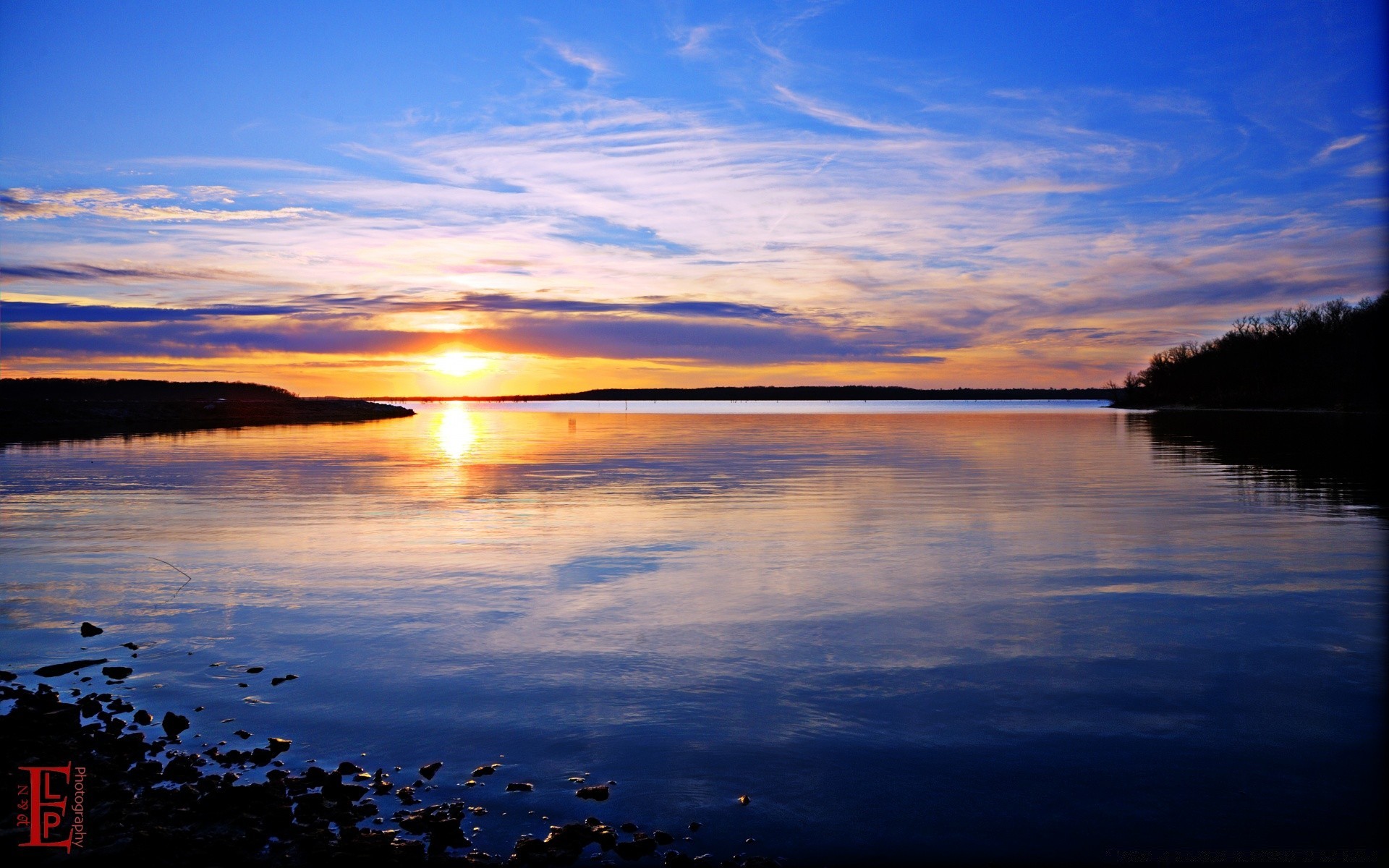 america sunset water dawn reflection dusk sun evening lake sky landscape nature fair weather outdoors