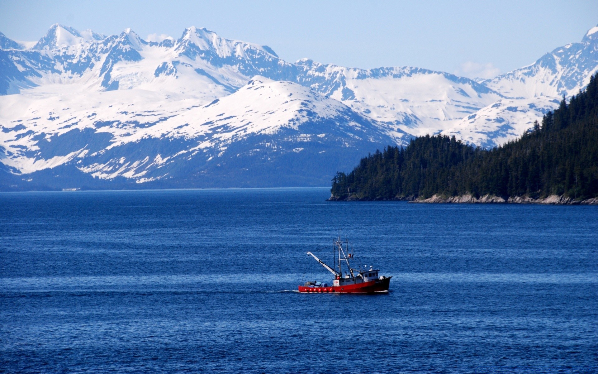 amerika berge wasser schnee reisen see landschaft wasserfahrzeug landschaftlich himmel meer frostig tageslicht fjord meer