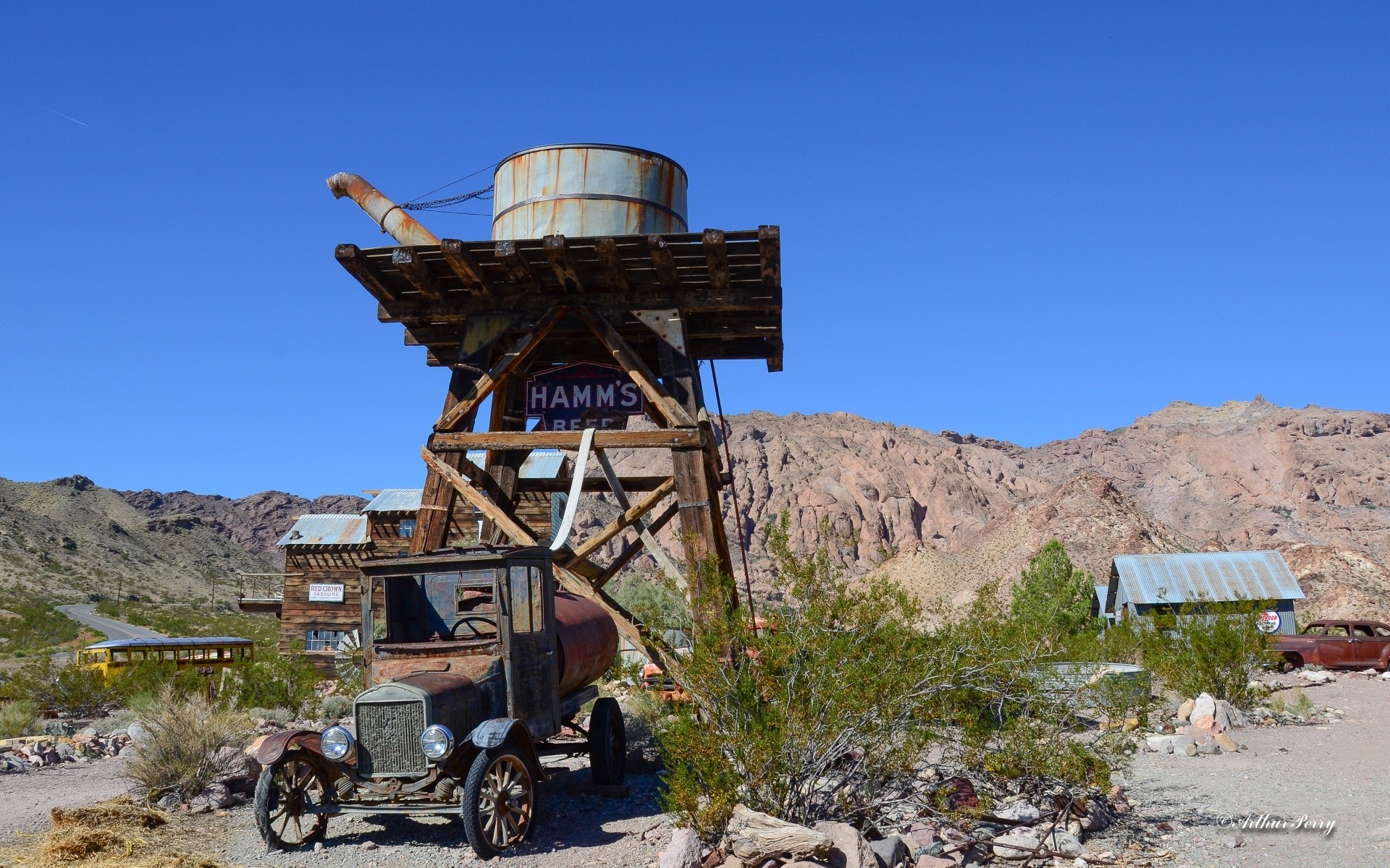 amérique voyage en plein air ciel paysage maison maison lumière du jour mines montagnes