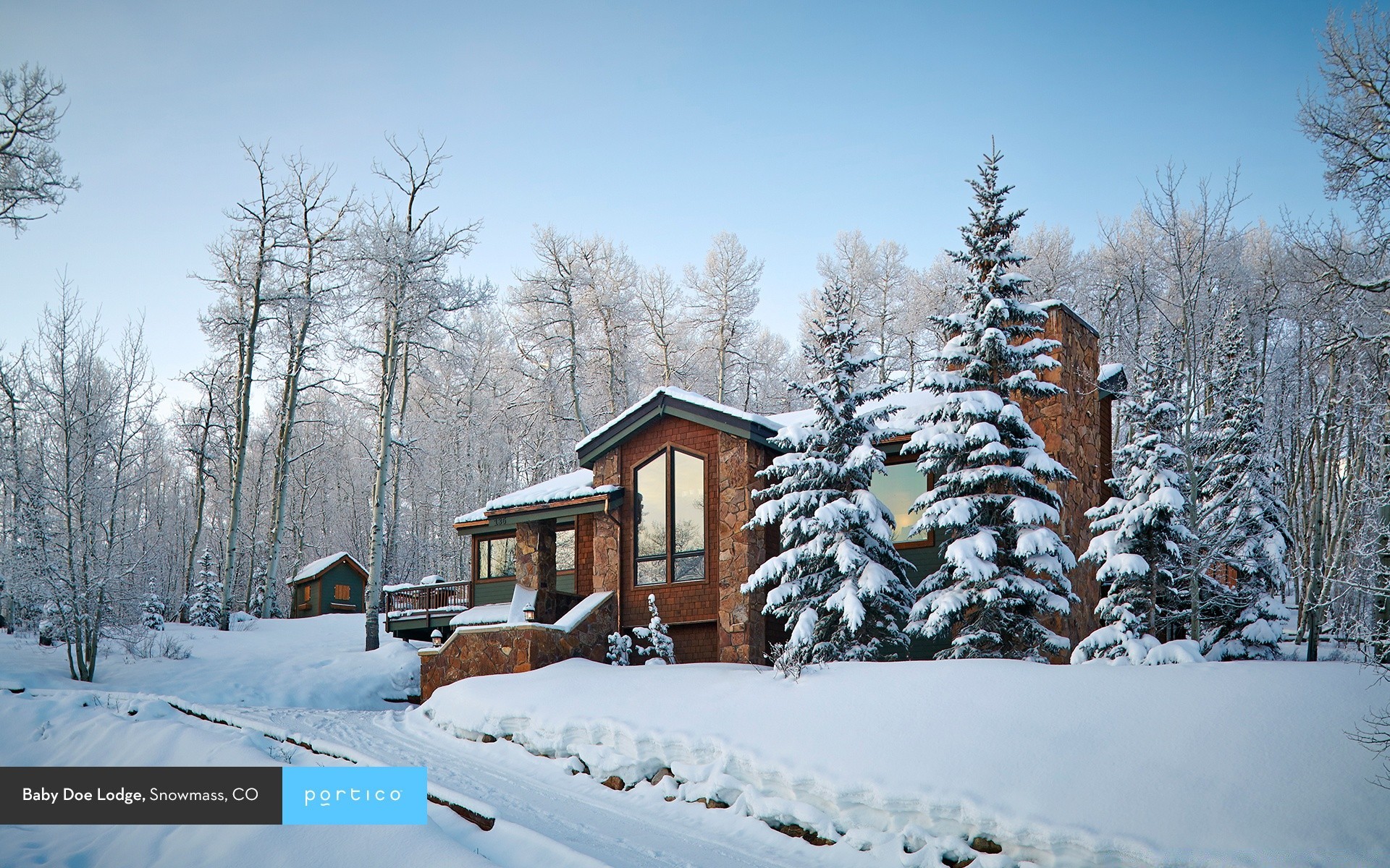 amerika schnee winter kalt frost holz gefroren wetter eis saison chalet baum schneesturm schneewehe verschneit resort hütte frostig im freien