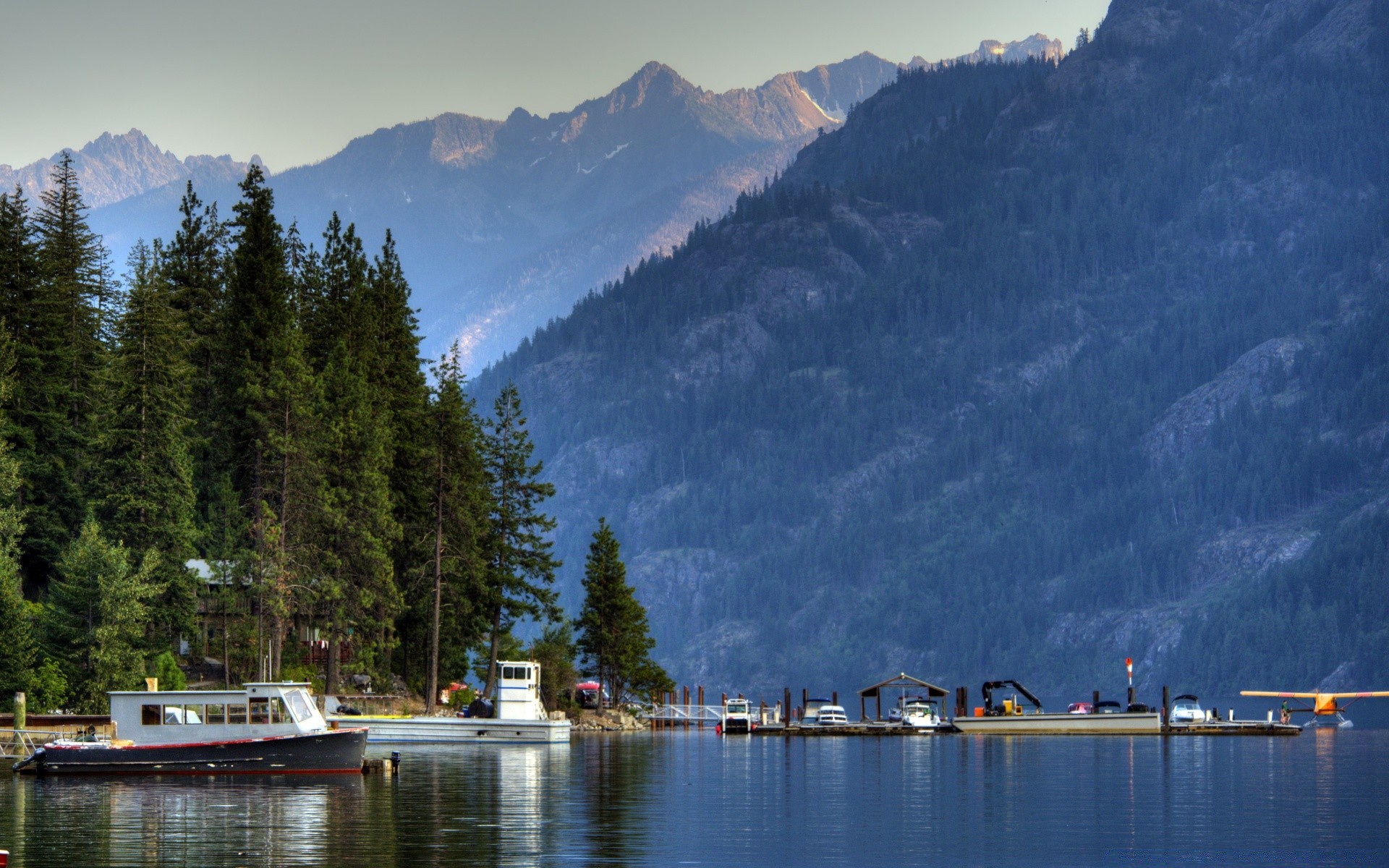 amerika see wasser berge reflexion im freien holz natur reisen schnee tageslicht himmel landschaft