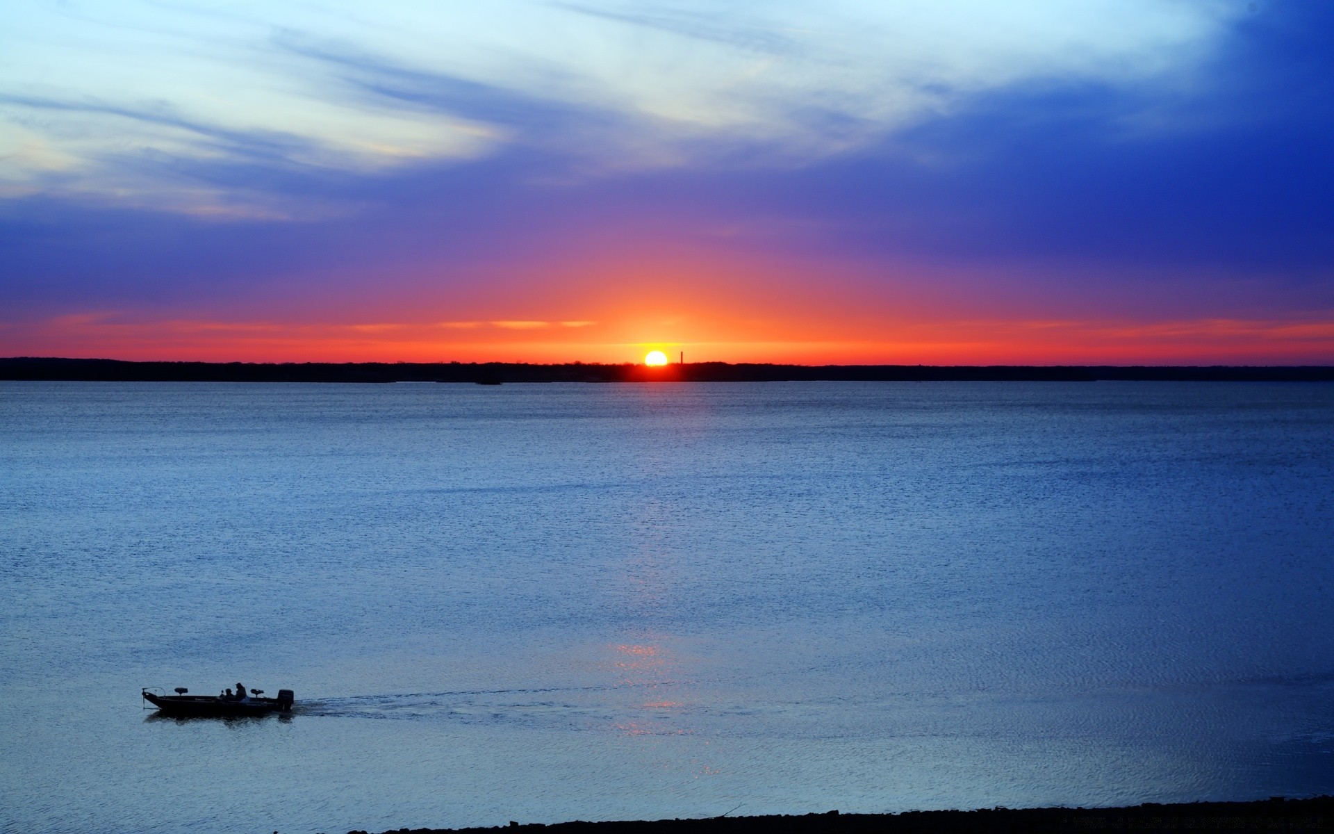 amérique eau coucher de soleil aube soir mer crépuscule réflexion paysage océan lac ciel