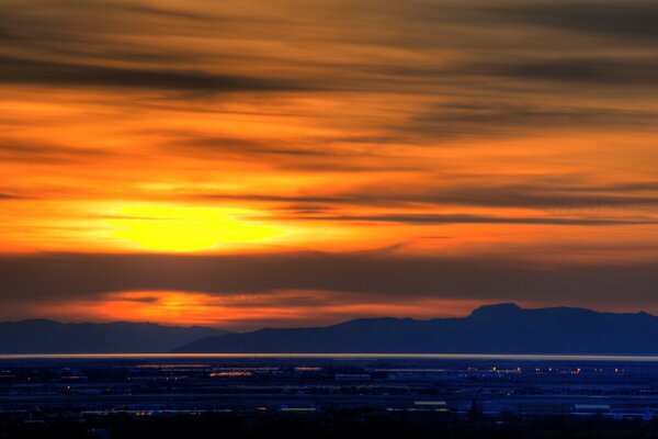 Atemberaubende Sonnenuntergang Foto in Qualität