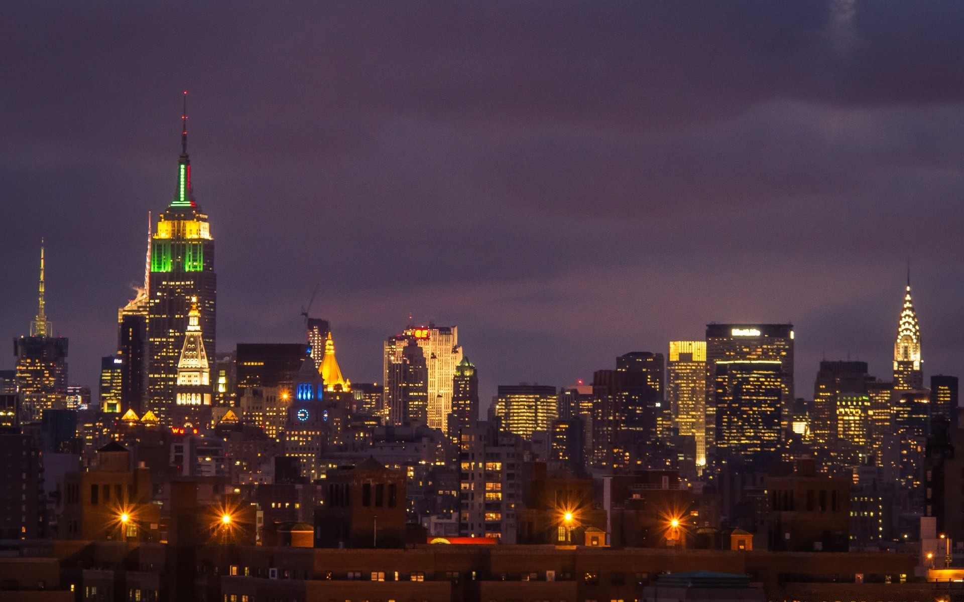 america city skyline architecture cityscape dusk skyscraper sunset travel downtown evening building tower sky office urban river business bridge illuminated