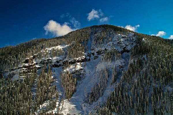 Winterschneeberge in Amerika