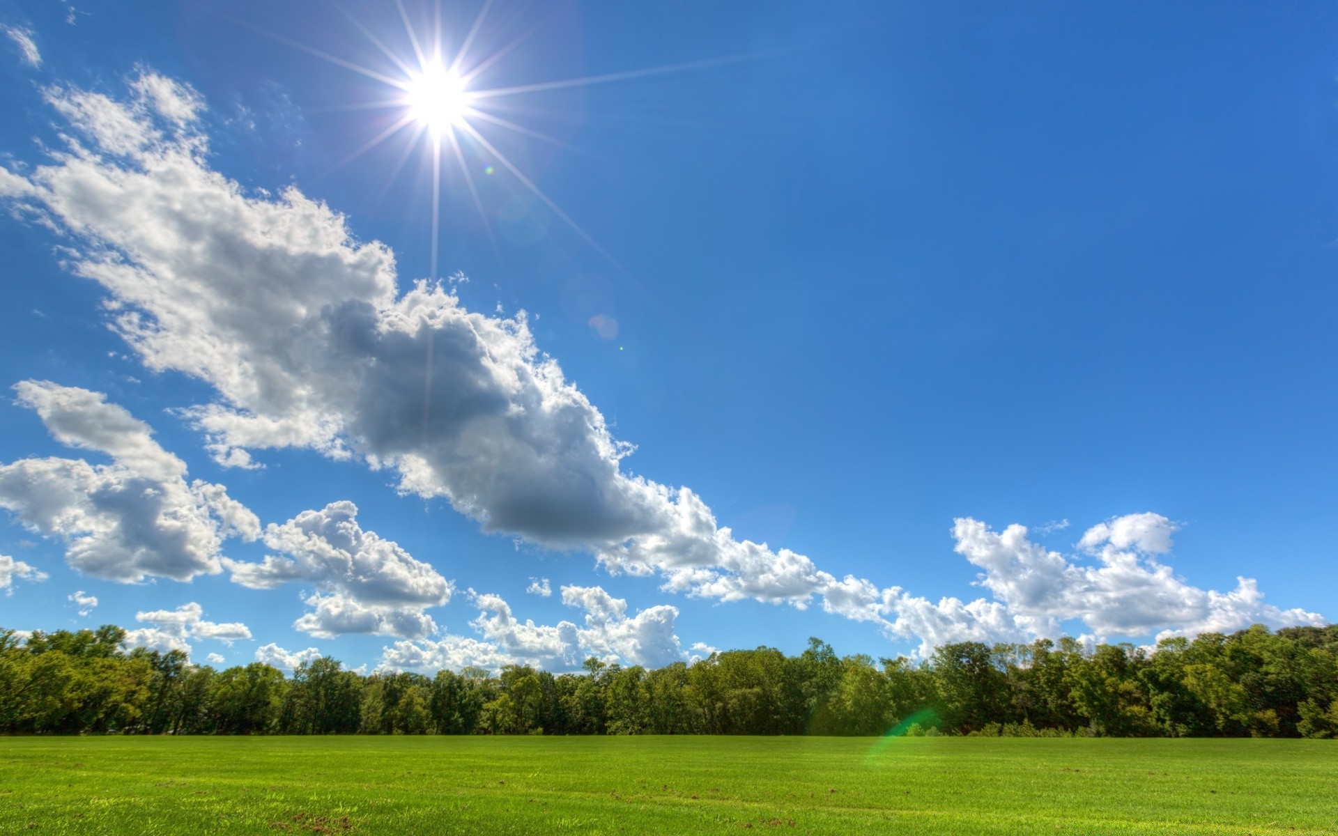 landscapes landscape nature grass sky sun rural field fair weather summer pasture countryside hayfield cloud bright tree horizon farm agriculture