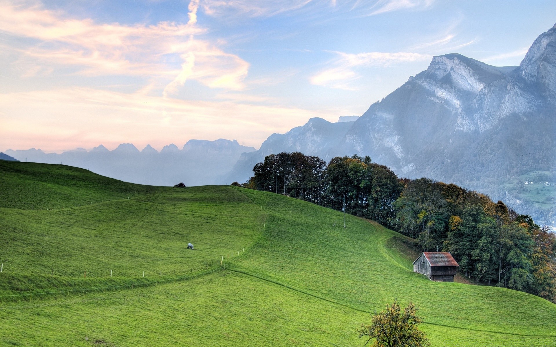 landscapes landscape mountain grass nature travel hill outdoors sky summer valley hayfield scenic tree countryside rural