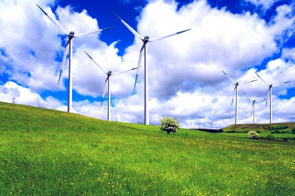 Aerogeneradores al aire libre