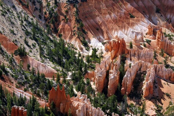 Viaje com uma paisagem incomum ao ar livre