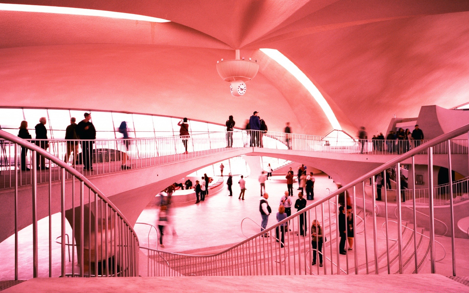 america airport indoors tube business architecture inside reflection lobby modern building travel city urban light escalator ceiling