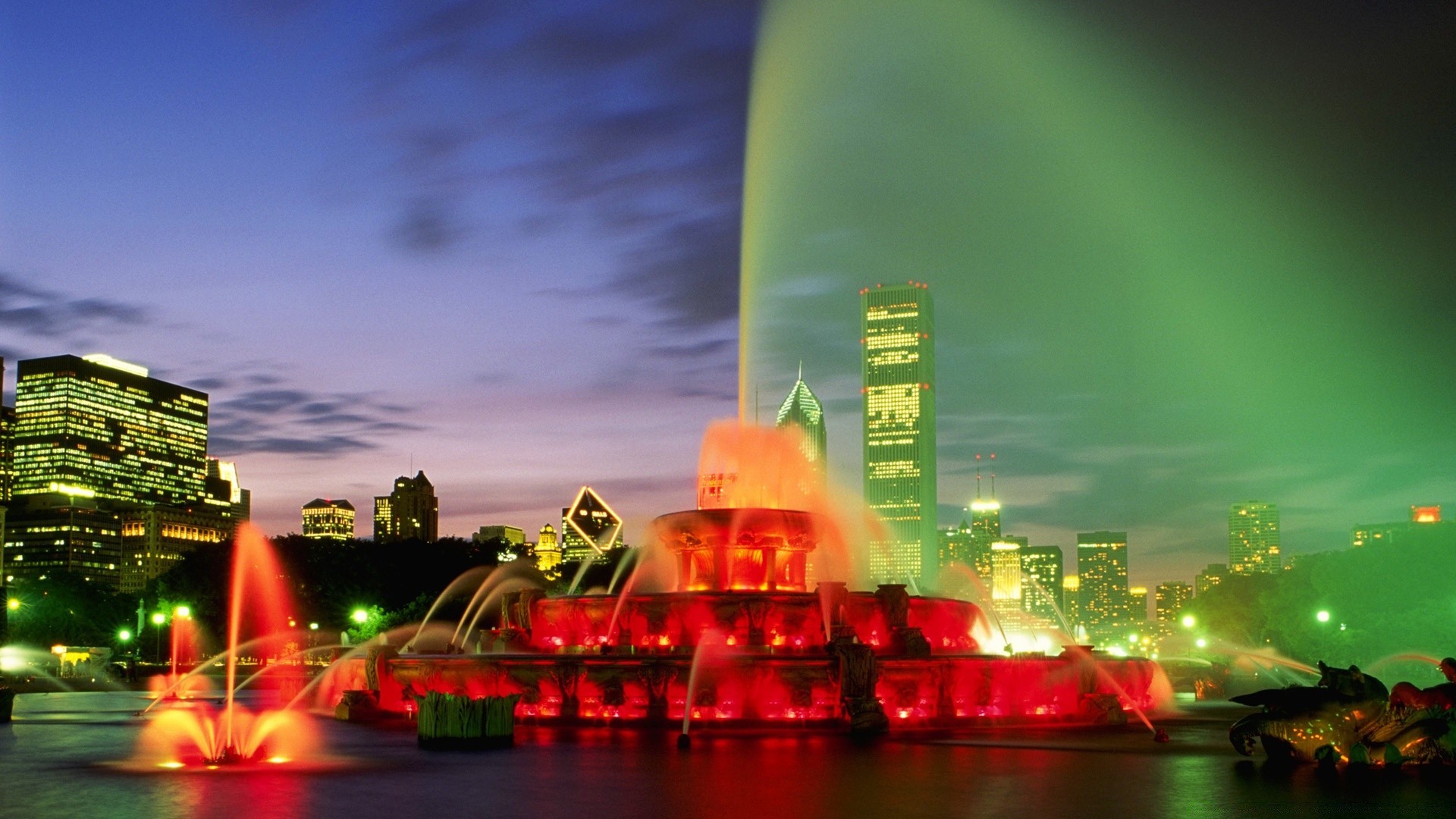 america illuminated dusk travel traffic evening blur architecture city outdoors sky transportation system sunset water downtown building cityscape