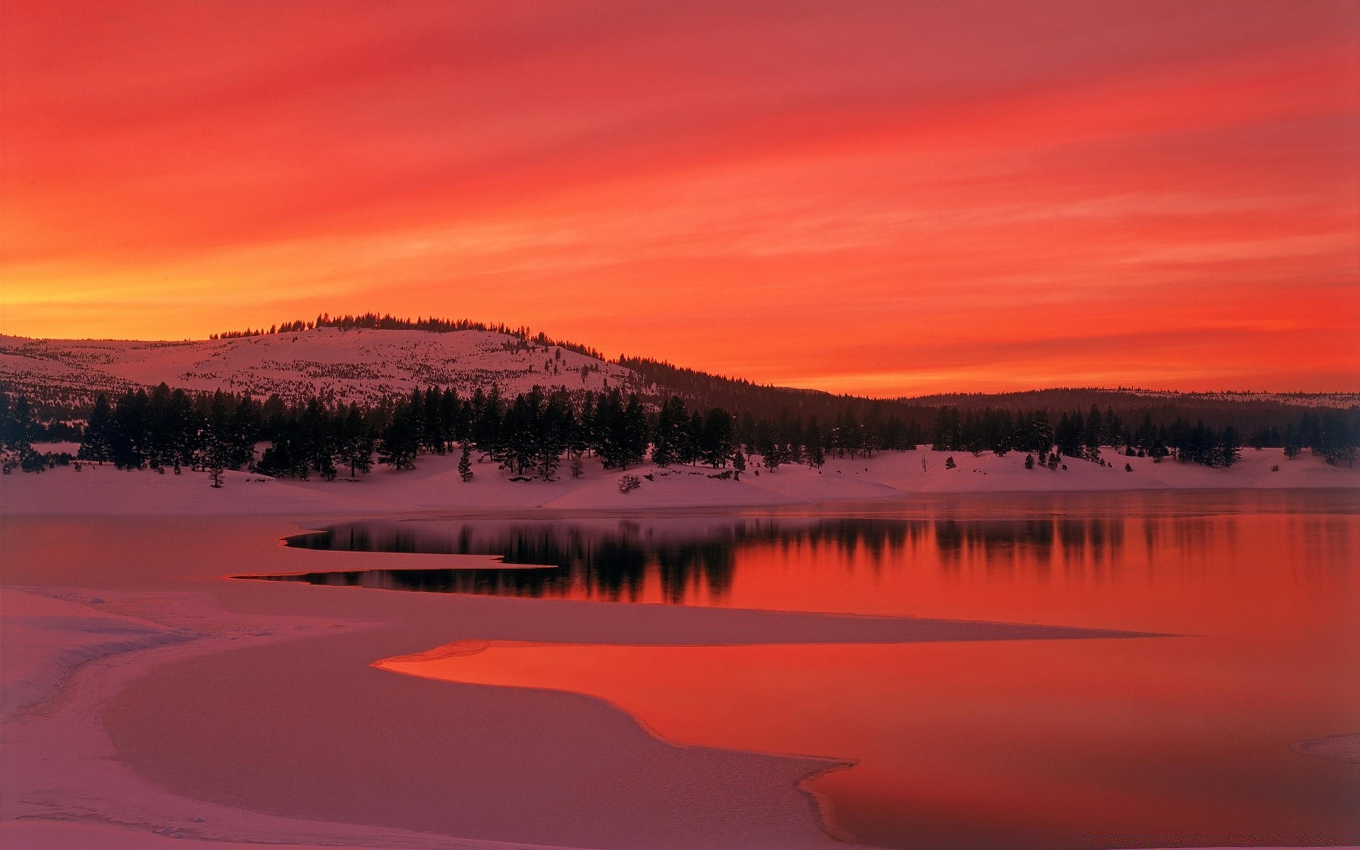 amérique coucher de soleil eau aube soir crépuscule à l extérieur ciel lac paysage