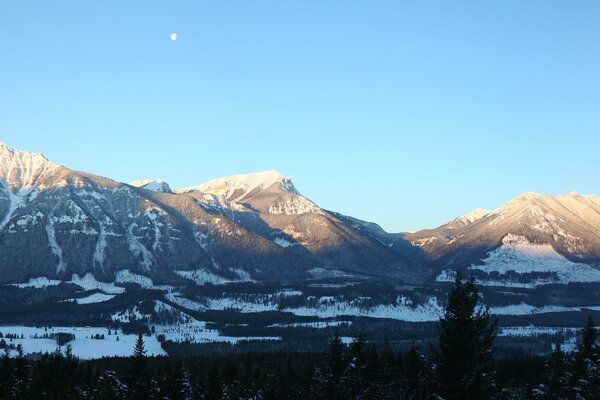 Mountains with some snow spots