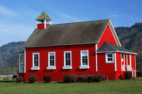 Beautiful house in the field