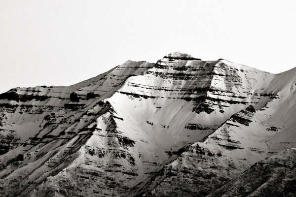 Majestic mountains. Sad landscape