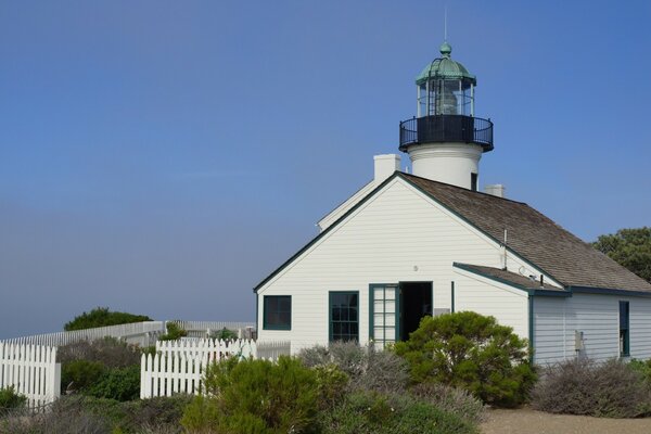 Leuchtturm. Das weiße Haus. Amerika