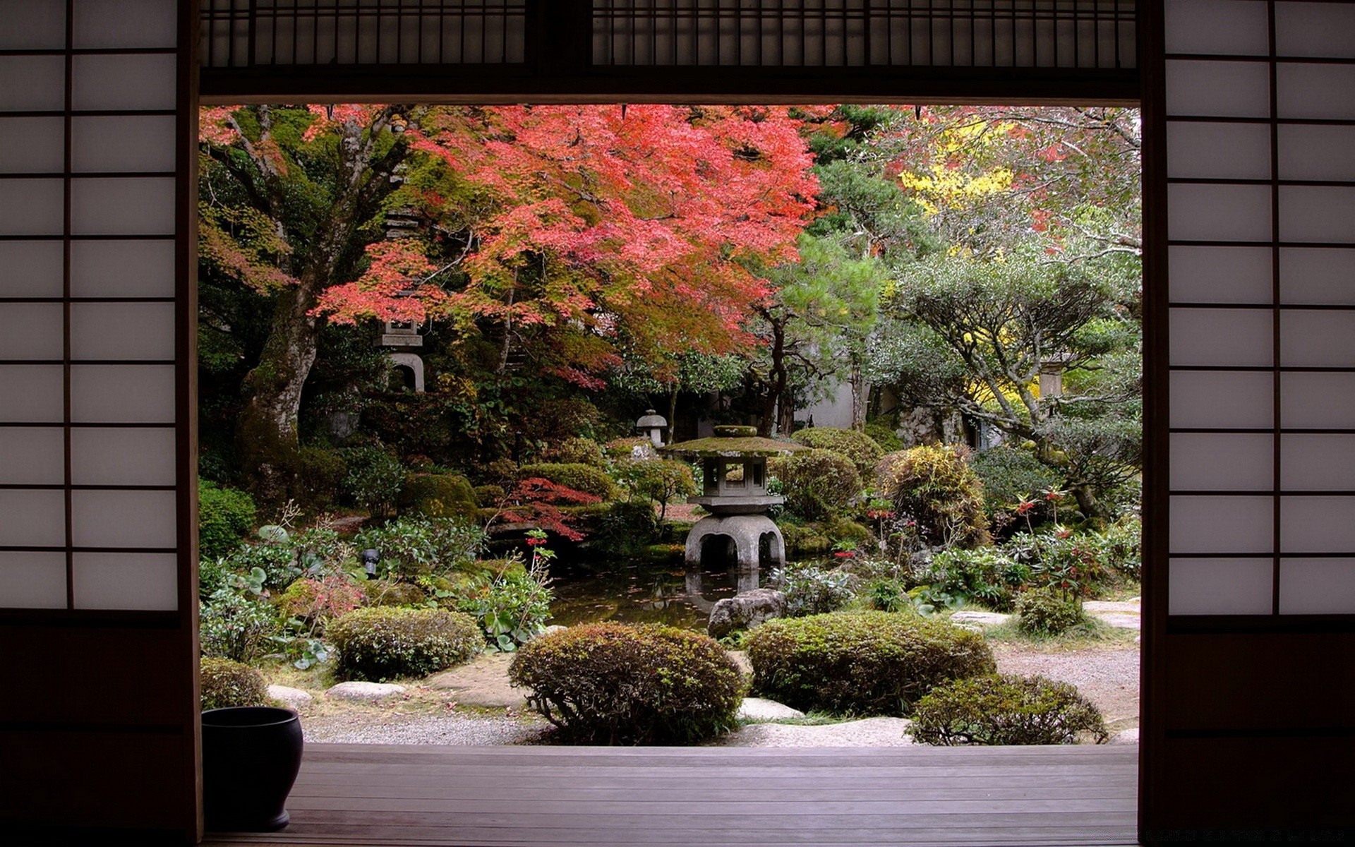 asia garden nature tree architecture house outdoors window flora wood travel flower sight leaf grass landscape park building stone